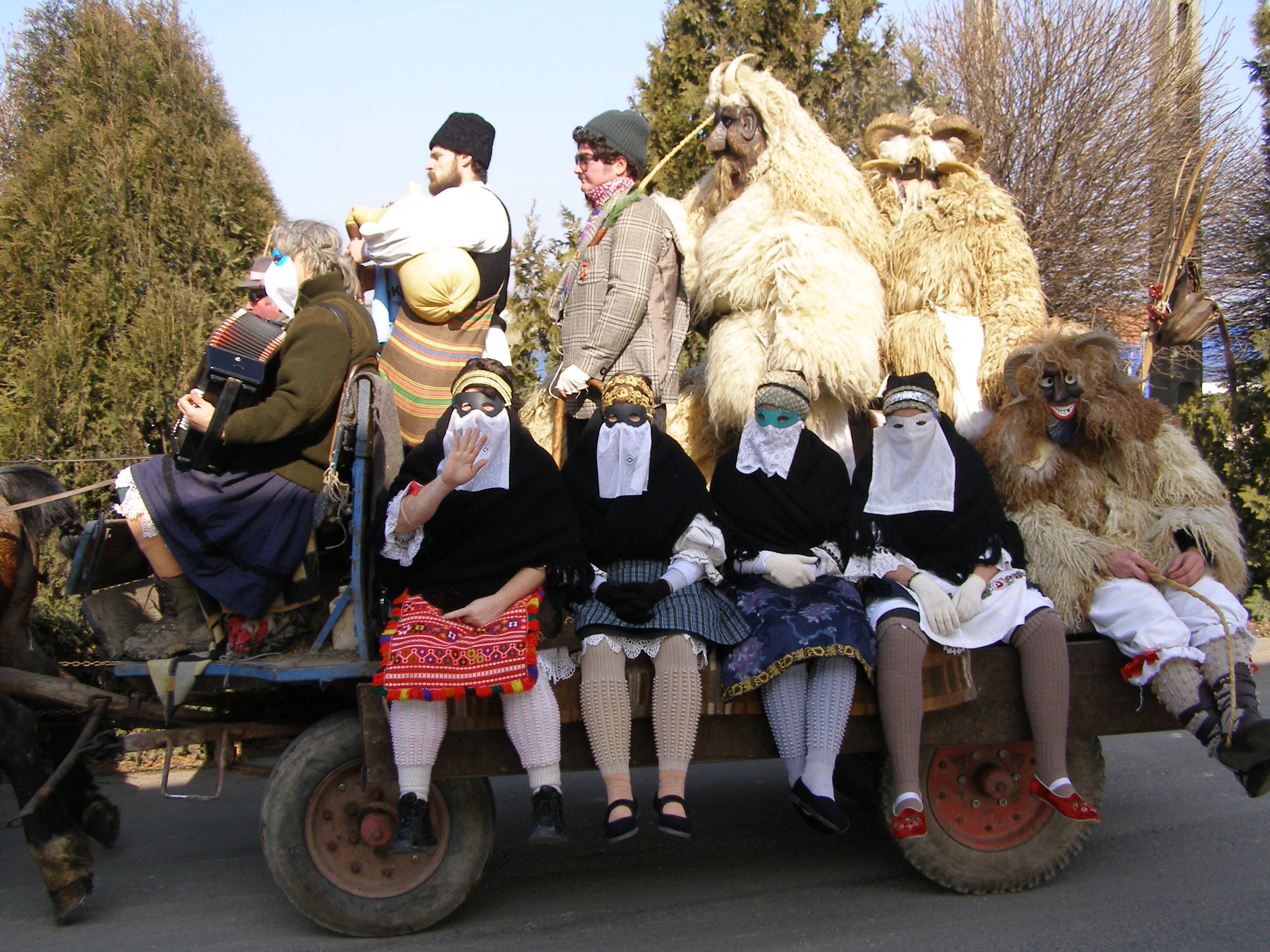 Busó festivities at Mohács: masked end-of-winter carnival custom