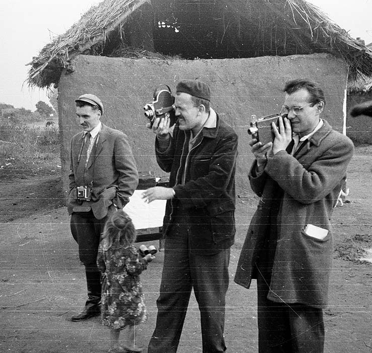 Csaba Pálfi, László Mácz, György Martin. Encsencs, 1958