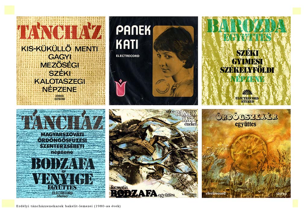 Bakelite records of Transylvanian dance hall ensembles; 1980s